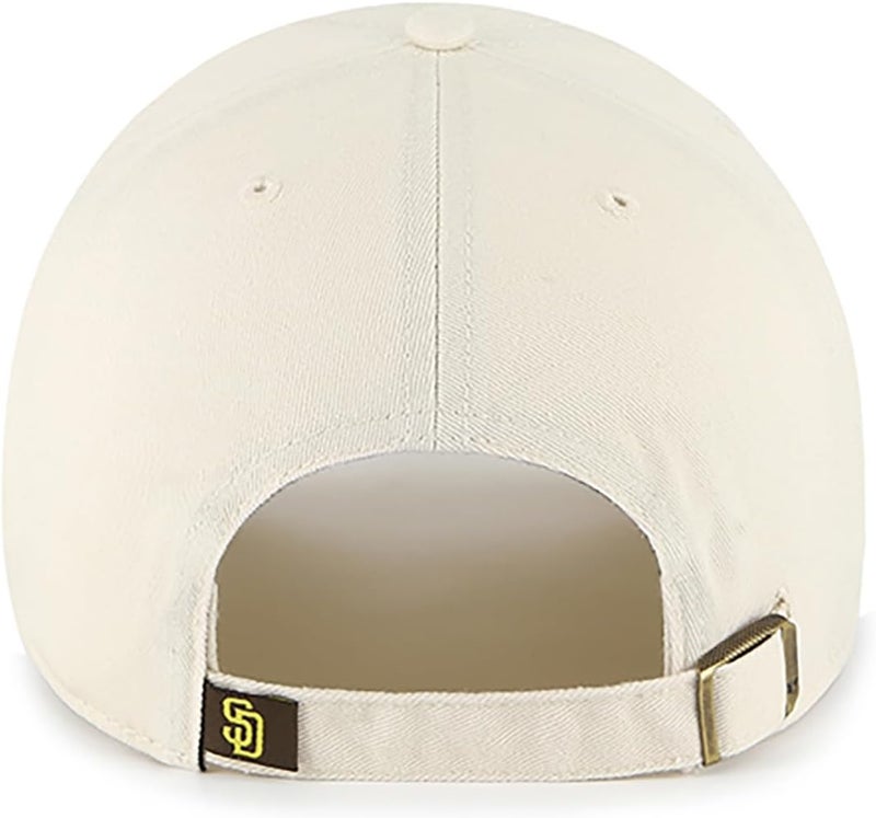 47 Brand MLB Natural Primary Logo Clean Up Adjustable Baseball Cap Hat, Adult One Size Fits All - Image 2